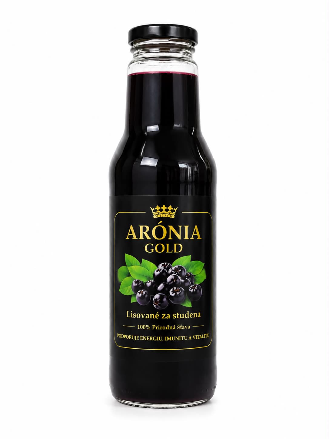 100% šťava z BIO arónie čiernoplodej 0,75l
